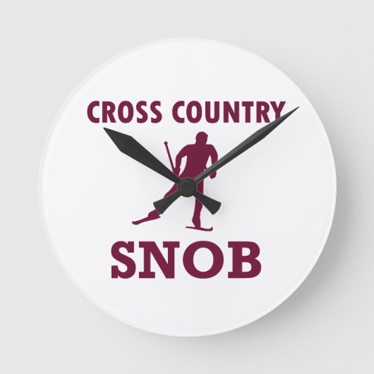 Cross Country Ski Snob Ronde Klok (Voorkant)