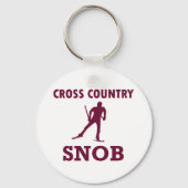 Cross Country Ski Snob Sleutelhanger (Voorkant)