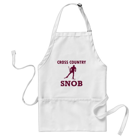 Cross Country Ski Snob Standaard Schort (Voorkant)