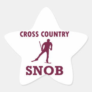 Cross Country Ski Snob Ster Sticker