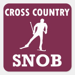 Cross Country Ski Snob Vierkante Sticker
