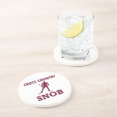 Cross Country Ski Snob Zandsteen Onderzetter (Zijkant)