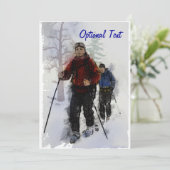 Cross-country skiers -  kaart (Staand voorkant)