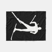 Cross-country Skiing Fleece Deken (Voorkant (Horizontaal))