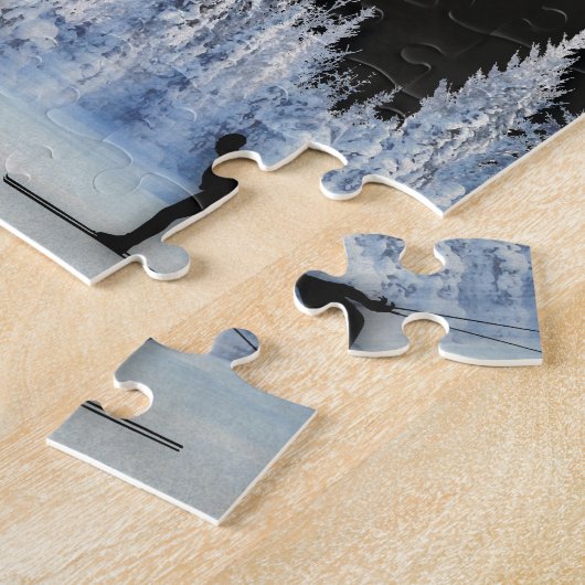 Cross-country Skiing Legpuzzel (Zijkant)