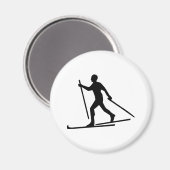 Cross-country Skiing Magneet (Voorkant / Achterkant)