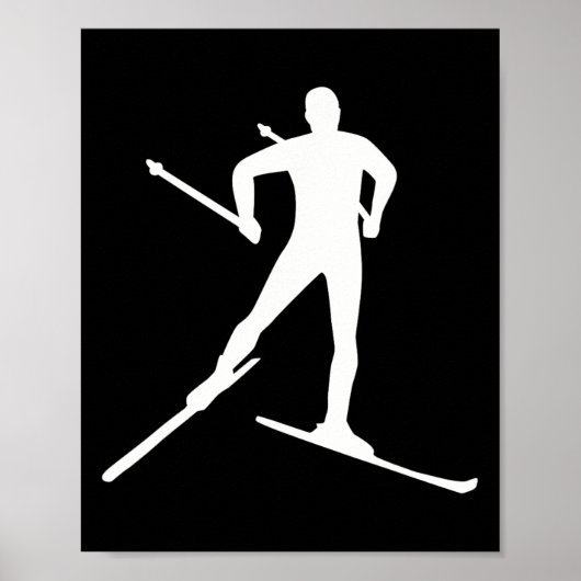 Cross-country Skiing Poster (Voorkant)