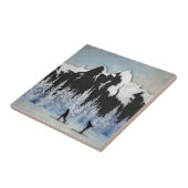 Cross-country Skiing Tegeltje (Zijkant)