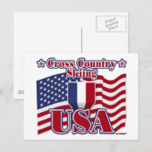 Cross Country Skiing USA Briefkaart (Voorkant / Achterkant)