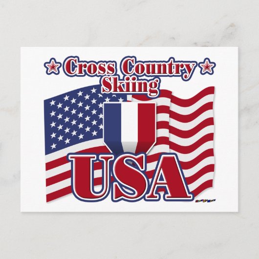 Cross Country Skiing USA Briefkaart (Voorkant)