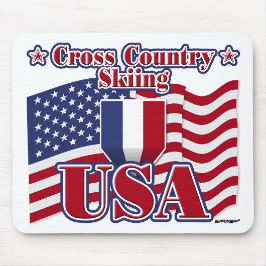 Cross Country Skiing USA Muismat (Voorkant)
