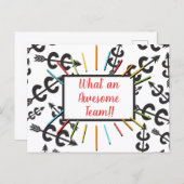 Cross Country Symbolen Geweldige Team Briefkaart (Voorkant / Achterkant)