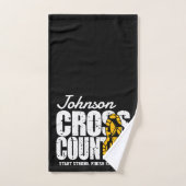 Cross Country TEKST toevoegen Runner Running Team  Bad Handdoek (Handdoek)