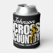 Cross Country TEKST toevoegen Runner Running Team Blikjeskoeler (Blikje Voorkant)