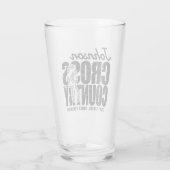 Cross Country TEKST toevoegen Runner Running Team  Glas (Achterkant)