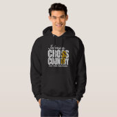 Cross Country TEKST toevoegen Runner Running Team  Hoodie (Voorkant volledig)