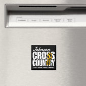 Cross Country TEKST toevoegen Runner Running Team Magneet (Insitu (Vaatwasser))