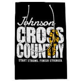 Cross Country TEKST toevoegen Runner Running Team Medium Cadeauzakje (Voorkant)