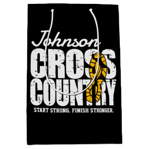 Cross Country TEKST toevoegen Runner Running Team  Medium Cadeauzakje