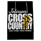 Cross Country TEKST toevoegen Runner Running Team  Medium Cadeauzakje (Achterkant)