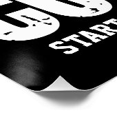 Cross Country TEKST toevoegen Runner Running Team  Perfect Poster (Hoek)