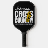 Cross Country TEKST toevoegen Runner Running Team Pickleball Paddle (Voorkant)