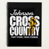 Cross Country TEKST toevoegen Runner Running Team  Planner (Voorkant)