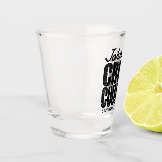 Cross Country TEKST toevoegen Runner Running Team  Shot Glas (Links)