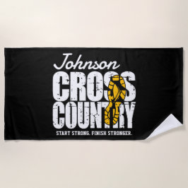 Cross Country TEKST toevoegen Runner Running Team  Strandlaken