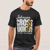 Cross Country TEKST toevoegen Runner Running Team T-shirt (Voorkant)