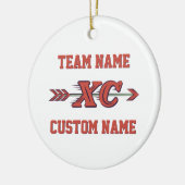Cross Country XC Christmas Senior Night Team Keramisch Ornament (Links)