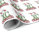 Cross Country XC Coach - Kerstfeestdag Cadeaupapier (Rol Hoek)