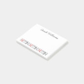 Cross Country XC Hardlopen Gepersonaliseerde Naam Post-it® Notes (Schuin)