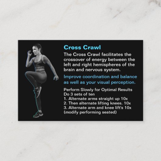 Cross Crawl Training Business Visitekaartje (Voorkant)