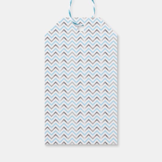 Cross dank u geschenk Label-blauw & zilver Cadeaulabel (Achterkant)