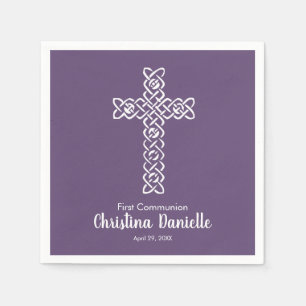 Cross Dark Paars   Communauteit Baptism Christenin Servet