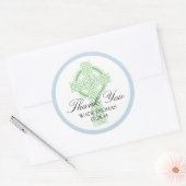 CROSS doopsel, douche of eerste communie Ronde Sticker (Envelop)