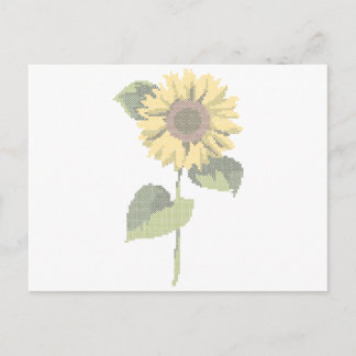 cross dot sunflower briefkaart