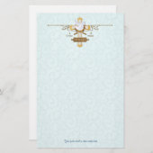 Cross Dove 4 gegeven Briefpapier (Voorkant / Achterkant)