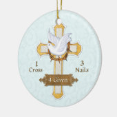 Cross Dove 4 gegeven Keramisch Ornament (Links)