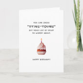 Cross Dying Young Van Uw Lijst Verjaardag Kaart (Voorkant)