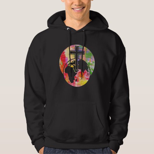 CROSS EASTER RESURRECTION OF JESUS CHRIST HOODIE (Voorkant)