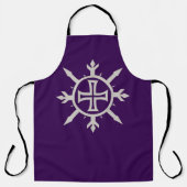 "Cross Emblem" All-Over Print Apron Schort (Voorkant)