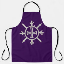 "Cross Emblem" All-Over Print Keuken Schort