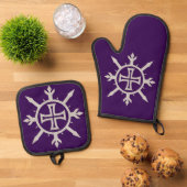 "Cross Emblem"  Ovenwant & Pannenlap Set (Top down)
