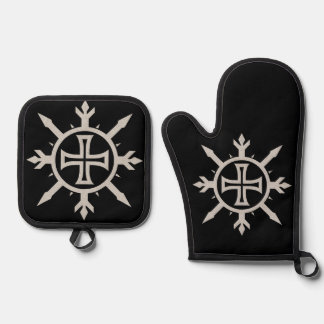 "Cross Emblem"  Ovenwant & Pannenlap Set