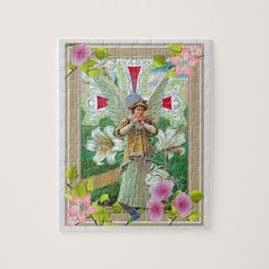 Cross en Angel Praying Legpuzzel (Verticaal)