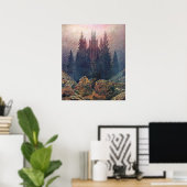 Cross en Cathedral Caspar David Friedrich Poster (Thuiskantoor)