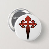 Cross en Dagger Ronde Button 5,7 Cm (Voorkant /achterkant)