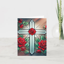 Cross en Roos Note Kaart